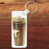 ヴィンテージデザート、チョコレートシェイクとホイップクリーム キーホルダー (裏面)
