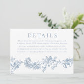 ヴィンテージデジタルまたはプリ結婚ント詳細 招待状 (スタンド正面)