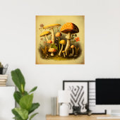 ヴィンテージデジタルアート7 ポスター (ホームオフィス)