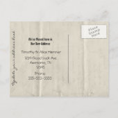 ヴィンテージデスクはがき引っ越しました 案内ポストカード (裏面)