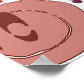 ヴィンテージデスクオフィス用品イラストレーション ポスター (角)