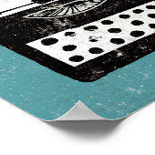 ヴィンテージデスクトップ – Typewriter ポスター (角)