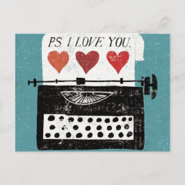 ヴィンテージデスクトップ – Typewriter ポストカード