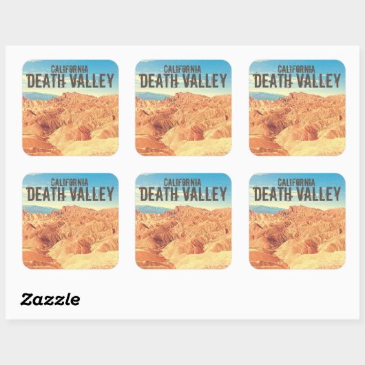 ヴィンテージデスバレーカリフォルニアデザートシール スクエアシール (シート)