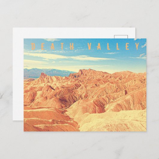 ヴィンテージデスバレーカリフォルニアデザートトラベル ポストカード (正面/裏面)