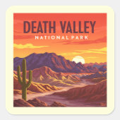 ヴィンテージデスバレー国立公園 スクエアシール (正面)