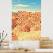 ヴィンテージデスバレー砂漠の旅行ポスター ポスター (キッチン)
