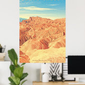 ヴィンテージデスバレー砂漠の旅行ポスター ポスター (ホームオフィス)