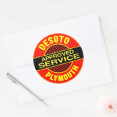 ヴィンテージデソトのサービスサイン ラウンドシール (封筒)