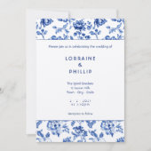 ヴィンテージデソフト結婚フローラ 招待状 (正面)