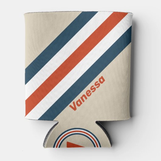 ヴィンテージデッストライプクデッキ名 缶クーラー (正面)
