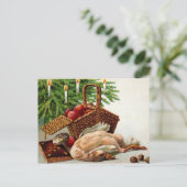 ヴィンテージデッドダッククリスマスポストカード ポストカード (スタンド正面)