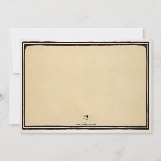 ヴィンテージデッドバードカスタマイズ可能パーティの招待状 招待状 (裏面)