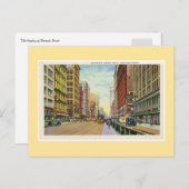 ヴィンテージデトロイトウッドワードAVショッピングセンター ポストカード (正面/裏面)