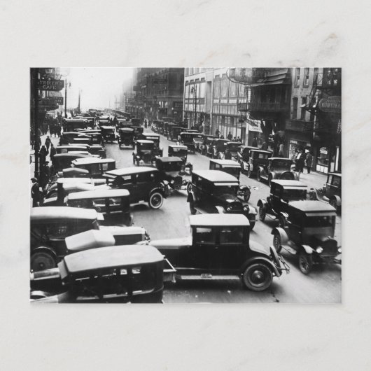 ヴィンテージデトロイトトラフィックフロー ポストカード (正面)