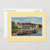 ヴィンテージデトロイトベルアイルカジノラグーン ポストカード (正面/裏面)