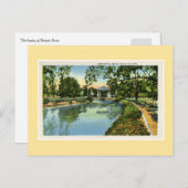 ヴィンテージデトロイトベルアイルパークブリッジ ポストカード (正面/裏面)