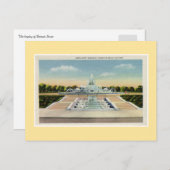 ヴィンテージデトロイトベルアイルメモリアル噴水 ポストカード (正面/裏面)