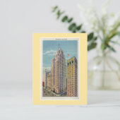 ヴィンテージデトロイトペノスコット建物 ポストカード (スタンド正面)