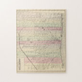 ヴィンテージデトロイトミシガンの地図(1886) ジグソーパズル (縦)
