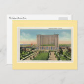 ヴィンテージデトロイトミシガンセントラルステーション ポストカード (正面/裏面)