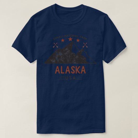 ヴィンテージデナリ国立公園 Tシャツ (デザイン正面)