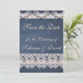 ヴィンテージデニムとレース日付の保存 セーブザデート (スタンド正面)