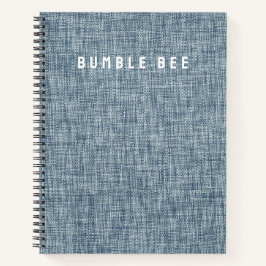 ヴィンテージデニムブルージーンズルックスパイラルノートブック ノートブック