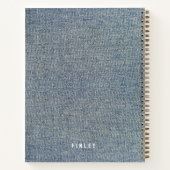 ヴィンテージデニムブルージーンズルック ノートブック (裏面)
