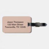 ヴィンテージデニムレザー ラゲッジタグ (裏面横)