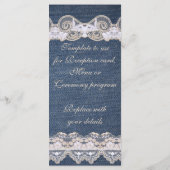 ヴィンテージデニム及びレースプログラムラックカード プログラム (裏面)