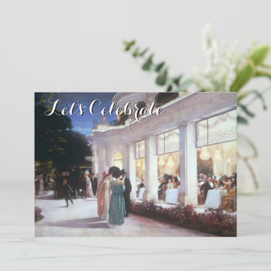 ヴィンテージデビクトリアンィナーパーティー 招待状 (スタンド正面)