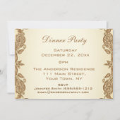 ヴィンテージデビクトリアンィナーパーティー 招待状 (裏面)