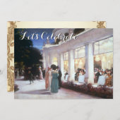 ヴィンテージデビクトリアンィナーパーティー 招待状 (正面/裏面)