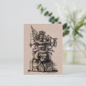 ヴィンテージデビルアートポストカード ポストカード (スタンド正面)