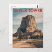 ヴィンテージデビルズタワー ポストカード (正面/裏面)