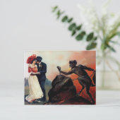 ヴィンテージデビルバレンタインデー ポストカード (スタンド正面)