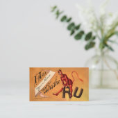 ヴィンテージデビルビジネスカード 名刺 (スタンド正面)