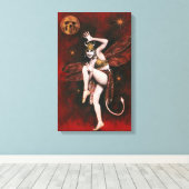 ヴィンテージデビルレディダンサーキャンバスプリント キャンバスプリント (インサイチュ (ウッドフロア))