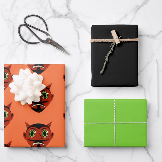 ヴィンテージデビル ラッピングペーパーシート (正面)