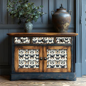 ヴィンテージデフレブルーイエロー素朴フローラ蝶 薄葉紙