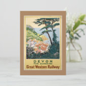 ヴィンテージデボン英語旅行広告 シーズンカード (スタンド正面)