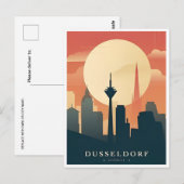 ヴィンテージデュッセルドルフドイツトラベルアルマーニュ ポストカード (正面/裏面)