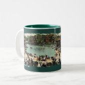 ヴィンテージデラウェアパークコーヒーマグ ツートーンマグカップ (正面左)