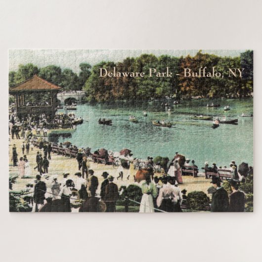 ヴィンテージデラウェアパークバッファローNYラージパズル ジグソーパズル (横)