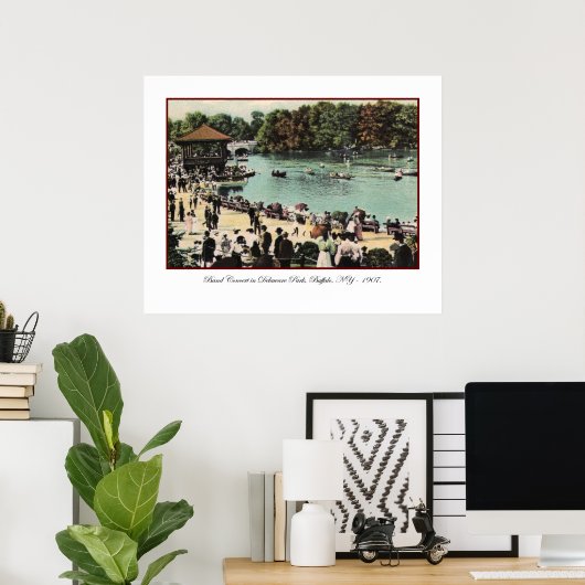 ヴィンテージデラウェアパークポスター ポスター (ホームオフィス)