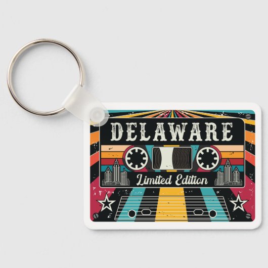 ヴィンテージデラウェア州カセット限定版 キーホルダー (裏面)