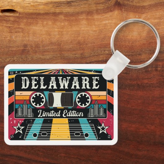 ヴィンテージデラウェア州カセット限定版 キーホルダー (正面)