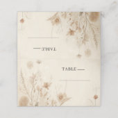 ヴィンテージデリケートフローラボタニカルボ結婚ホズ プレイスカード (外部開封)