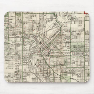 ヴィンテージデンバーコロラドの地図(1920年) マウスパッド